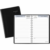 DayMinder Basic Daily Planner, Black, Small, 5" x 8"