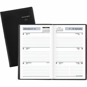 At-A-Glance Weekly Planner, Black, Pocket, 3 1/2" x 6"