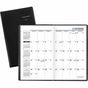 DayMinder Monthly Planner, Black, Pocket, 3 1/2" x 6"
