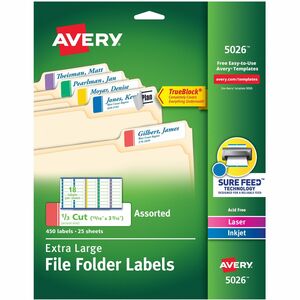Avery Extra-Large File Folder Labels