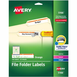 Avery TrueBlock File Folder Labels
