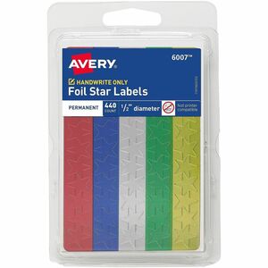 Avery&reg; Assorted Foil Star Labels