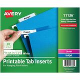 Avery&reg; Printable Tab Inserts for Hanging File Folders