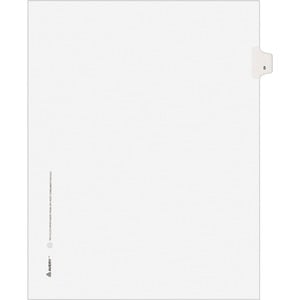 Avery&reg; Individual Legal Exhibit Dividers - Avery Style - Unpunched