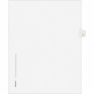 Avery&reg; Individual Legal Exhibit Dividers - Avery Style - Unpunched