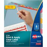 Avery Print & Apply Translucent Dividers