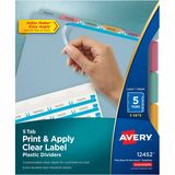 Avery Print & Apply Translucent Dividers