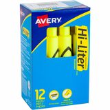 Avery&reg; Desk-Style, Fluorescent Yellow, 1 Count (24000)