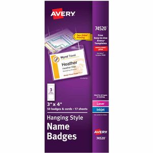 Avery&reg; Hanging Style Name Badges