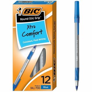 BIC Round Stic Grip Ballpoint Pen