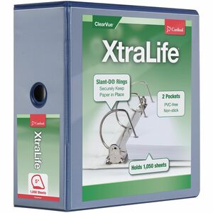 Cardinal Xtralife ClearVue Locking Slant-D Binders