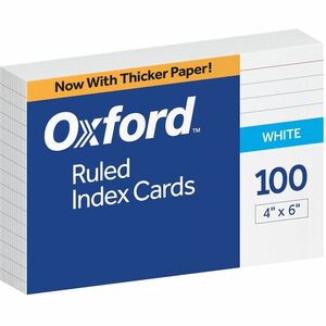 Oxford Top Quality Ruled Index Cards
