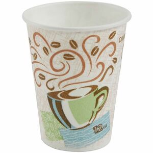 Dixie PerfecTouch 12 oz Insulated Paper Hot Coffee Cups by GP Pro