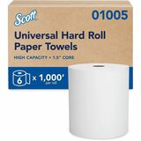 Scott Essential Universal High-Capacity Hard Roll Towels with Absorbency Pockets
