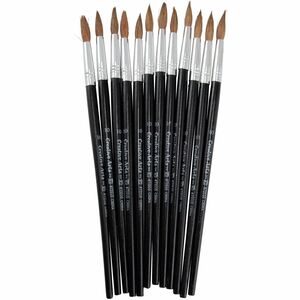 Charles Leonard Round Camel Hair Paint Brushes