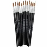 Charles Leonard Round Camel Hair Paint Brushes