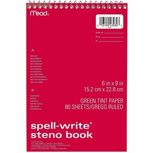 Mead Spell-Write Steno Book