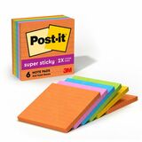 Post-it&reg; Super Sticky Lined Notes - Energy Boost Color Collection