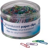 Officemate Translucent Vinyl Paper Clips