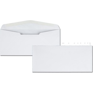 Quality Park No. 10 Business Envelopes with Gummed Closure and Diagonal Seam
