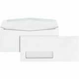 Quality Park No. 10 Single Window Business Envelopes with Embossed Ridges