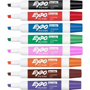 Expo Low-Odor Dry-erase 8-Color Marker Set
