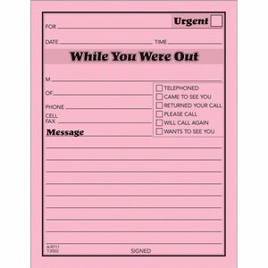 TOPS While You Were Out Message Pads