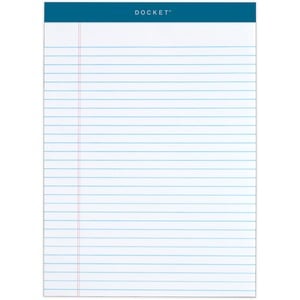 TOPS Docket Letr-Trim Legal Ruled White Legal Pads
